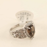 Sterling Silver Chocolate Topaz Ring