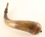 Scrimshawed Powder Horn