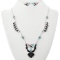 Zuni Inlaid Thunderbird Sterling Silver Necklace &