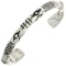 Sterling Silver Navajo Chiseled Cuff Bracelet