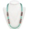 Navajo Beaded Necklace Turquoise Coral with