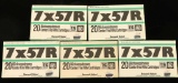 (5) Boxes 7X57R Ammo