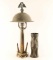 WWI Style Trench Art Lamp & Vase