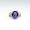 Amazing Amethyst and Diamond Ring