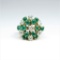 Gorgeous Fine Emerald & Diamond Estate Ring