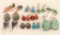 Lot of 10 Pairs of Native American Earrings