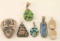 Lot of 6 Native American Pendants