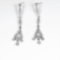 Antique style Diamond Dangle Earrings