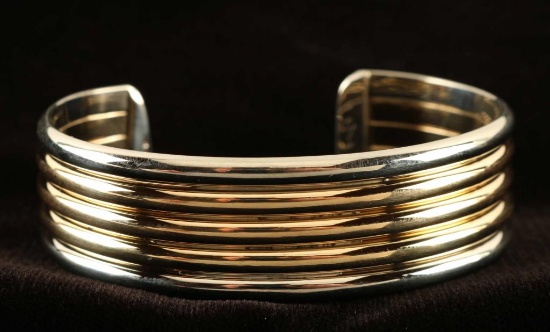 Gold Silver Cuff