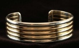 Gold Silver Cuff