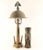 WWI Style Trench Art Lamp & Vase