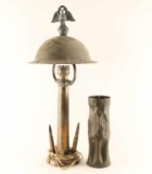 WWI Style Trench Art Lamp & Vase