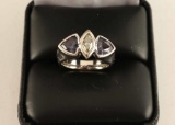 Diamond & Mystic Topaz Ring