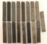 Lot of 17 Sten Gun Mags