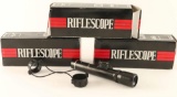 Lot of 3 Compact Rifle Scopes