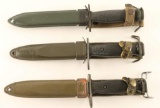 Lot of 3 Bayonets