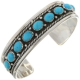 Natural Kingman Turquoise Sterling Silver Navajo