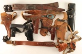 Large Lot of Leather Holsters - Western, Shoulder