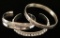 Lot of 3 Silver Bracelets