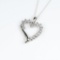 Lovely Heart Shaped Diamond Pendant