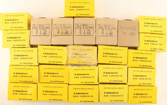 Lot of 7.62x25mm Ammo