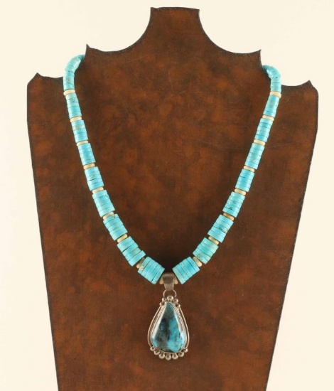 Navajo Turquoise Beaded Necklace