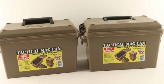 Lot of Two Tactical Mag Cans