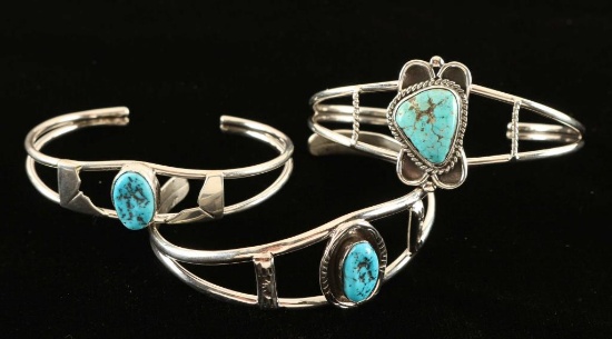 Lot of 3 Sterling Silver Bracelets