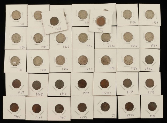 Lot of Indian Head Pennys