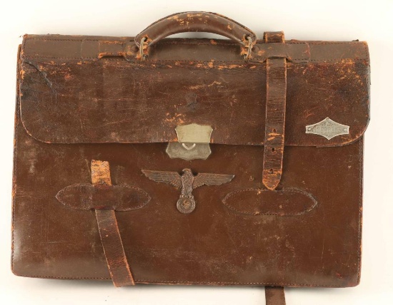 German WWII Leather Briefcase