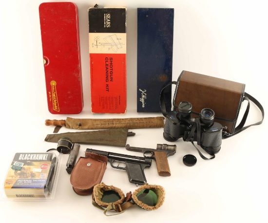 Misc Lot of cleaning kits, broken pellet guns