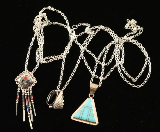 Lot of 3 Native American Pendants