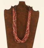 10 Strand Ladies Coral Necklace