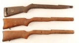 Lot of 3 Wood Stocks Mini14 & M1 Carbine