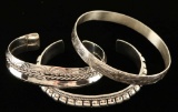 Lot of 3 Silver Bracelets