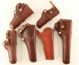Lot of 6 Leather Holsters