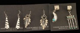 Lot of 3 Sterling Silver Earring Pairs