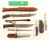 Large Lot of Vintage & Crafted Knives