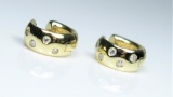 Stylish Contemporary Style Diamond Earrings