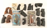 Lot of Revolver & Pistol grips and adapters