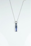 Inspired Blue Sapphire & Diamond Pendant