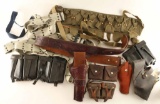 Large Lot of Holsters, Pouches, Belts