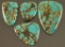 Lot of 4 Turquoise Stones