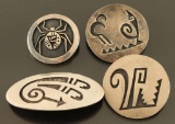 Lot of 5 Hopi Sterling Pins