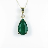 Incredible 8.50 carat Pear Shape Emerald