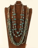 Lot of 3 Navajo Turquoise Necklaces