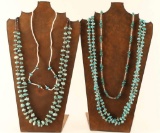 Lot of 3 Navajo Turquoise Necklaces