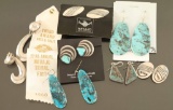 Lot of 6 Navajo Earrings & Cuff Links