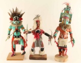 Lot of (3) Hopi Kachinas