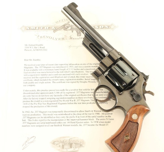 Smith & Wesson Pre-27 .357 Mag SN: S136318
